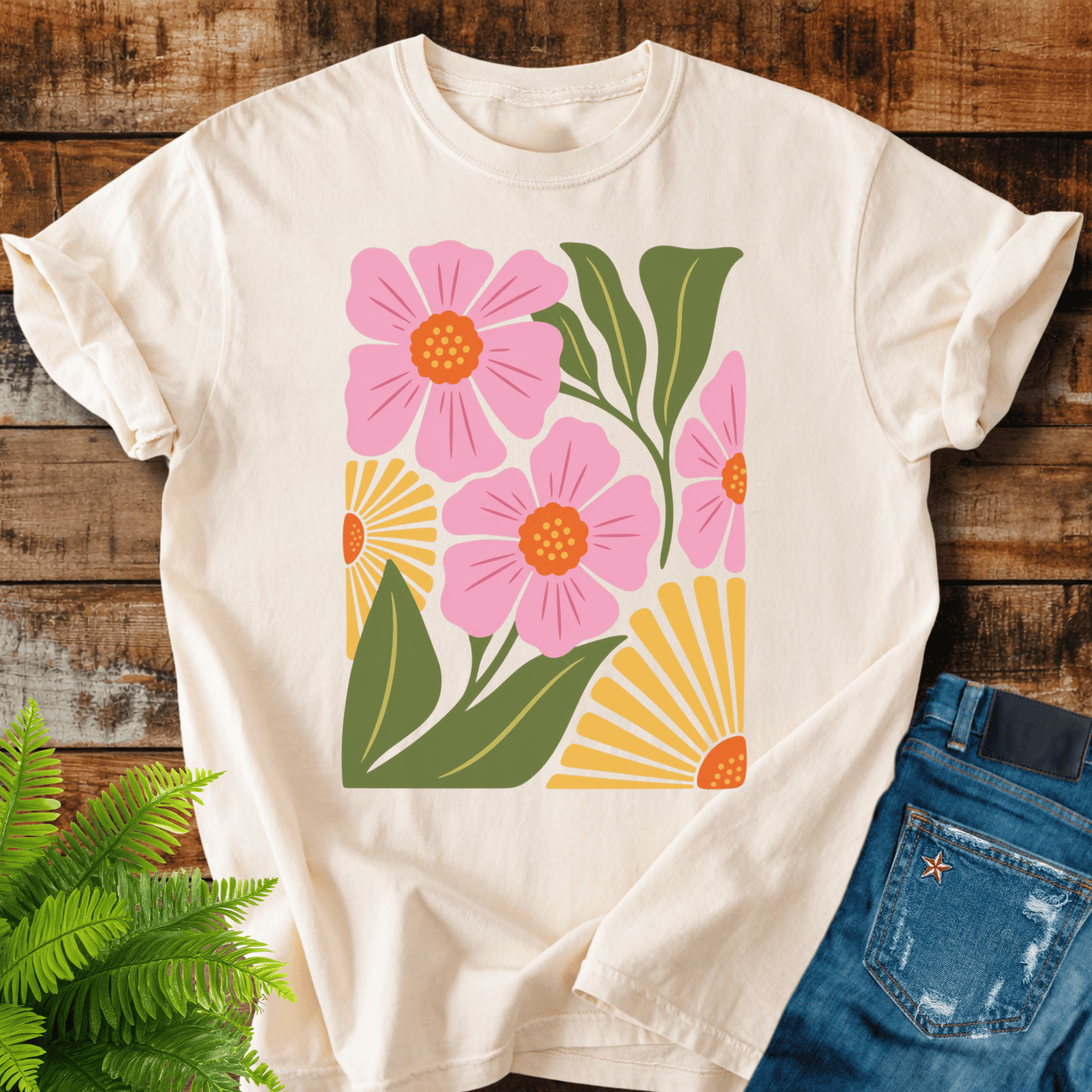 Pink Floral T-shirt