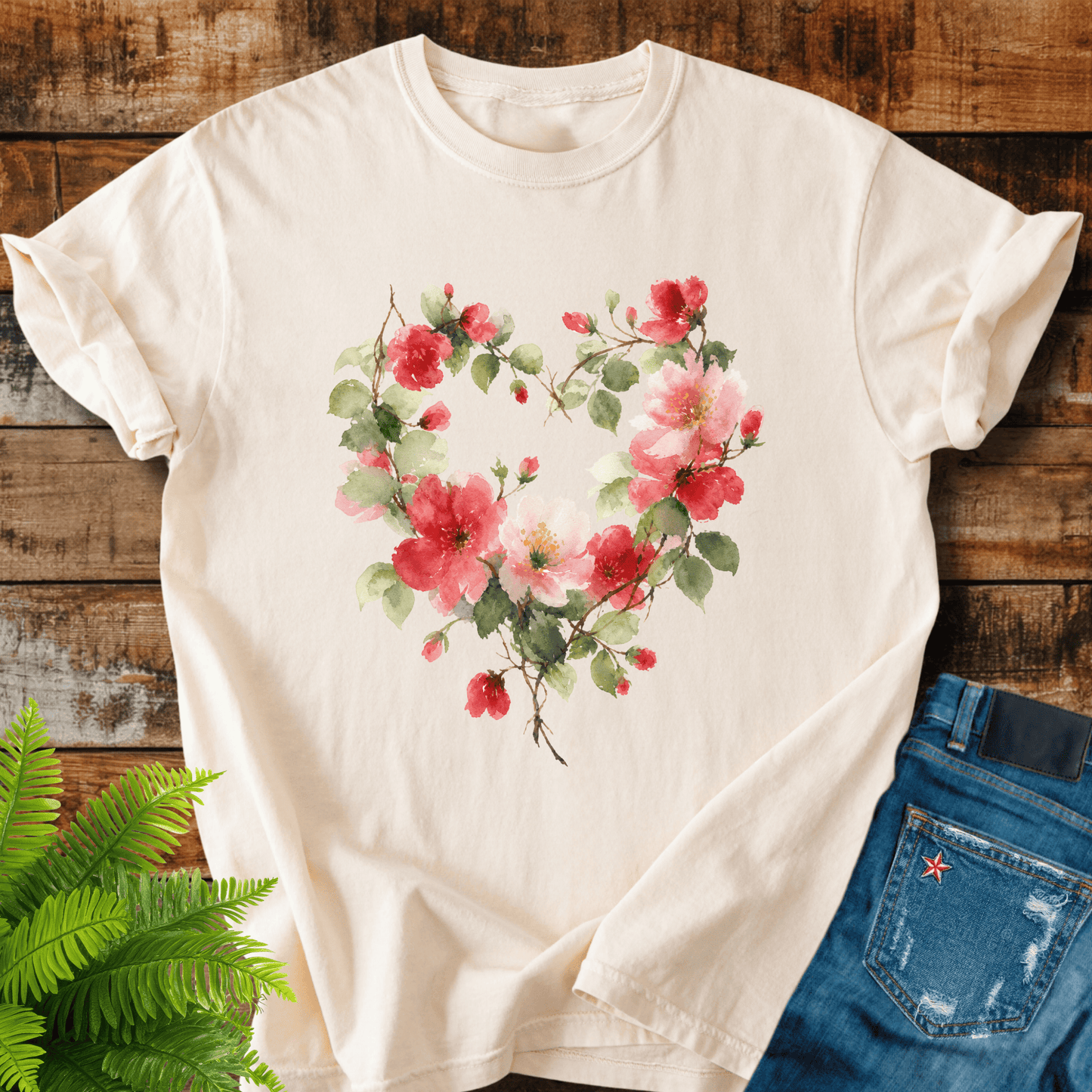 Floral Heart T-shirt
