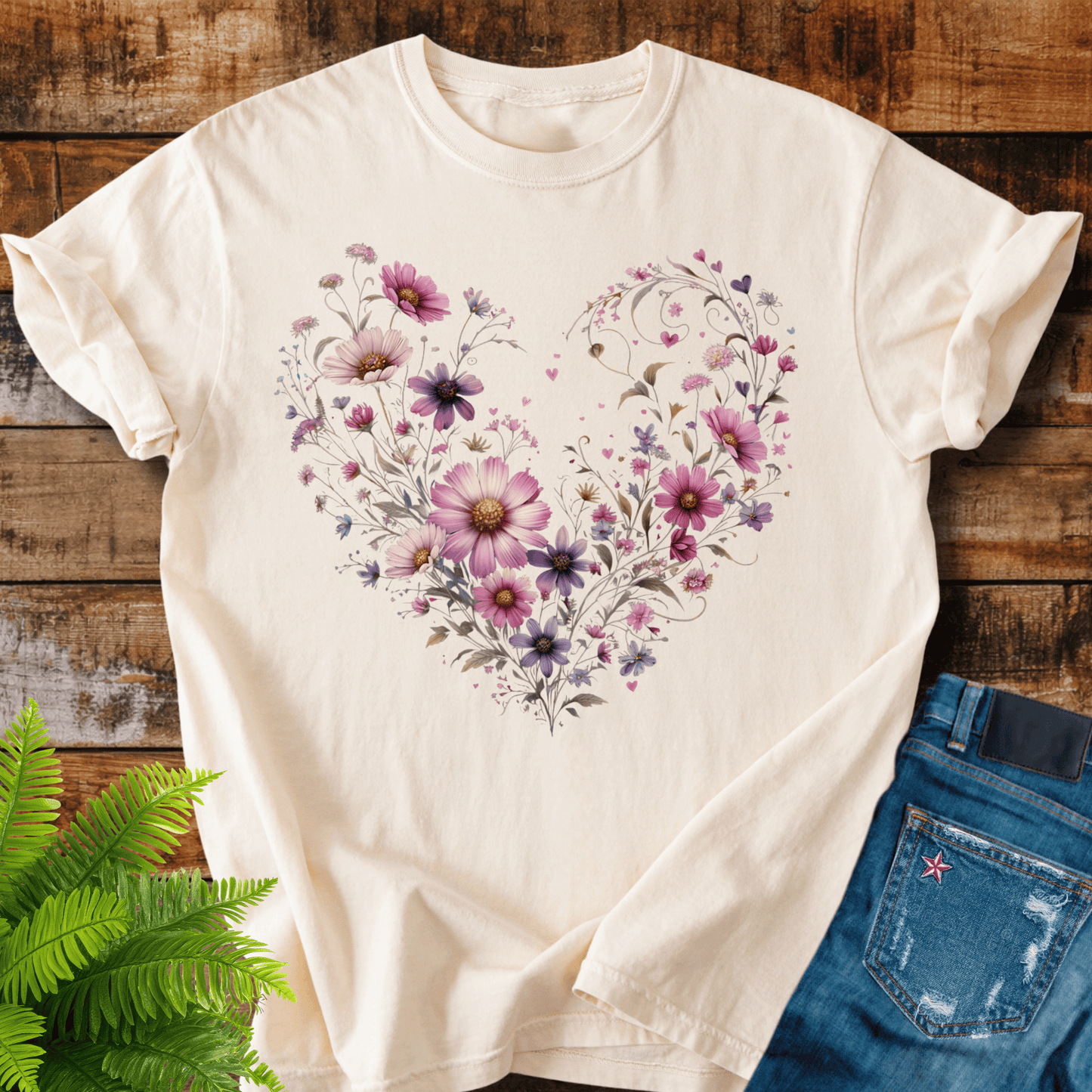 Floral Heart T-shirt