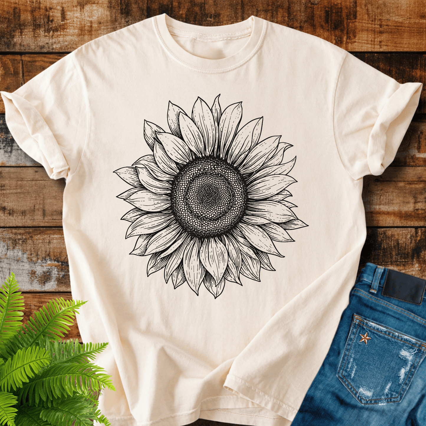 Sunflower Sketch T-shirt