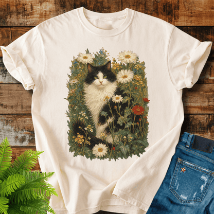 Floral Cat T-shirt