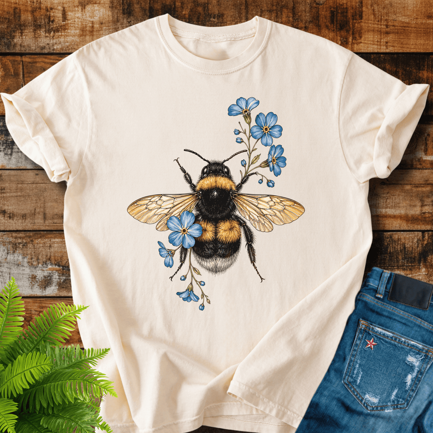 Bumblebee Flowers T-shirt