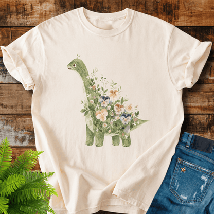 Floral Dinosaur T-shirt