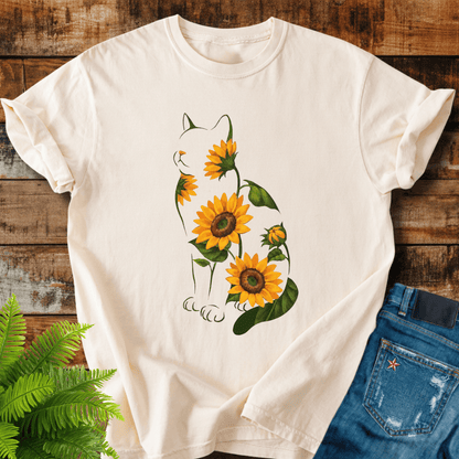 Sunflower Cat T-shirt