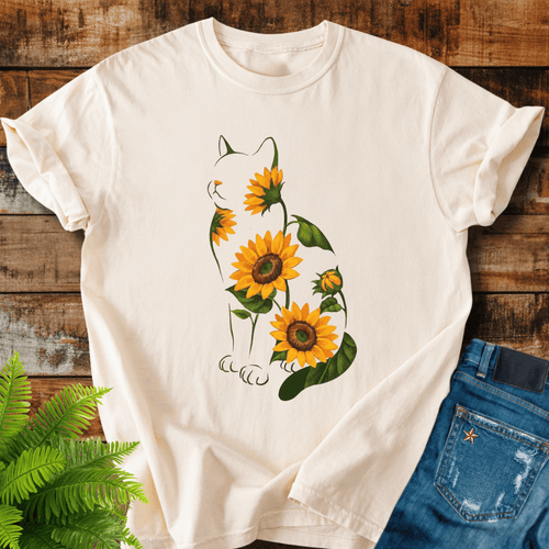 Sunflower Cat T-shirt