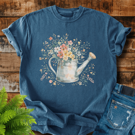 Floral Watering Can T-shirt