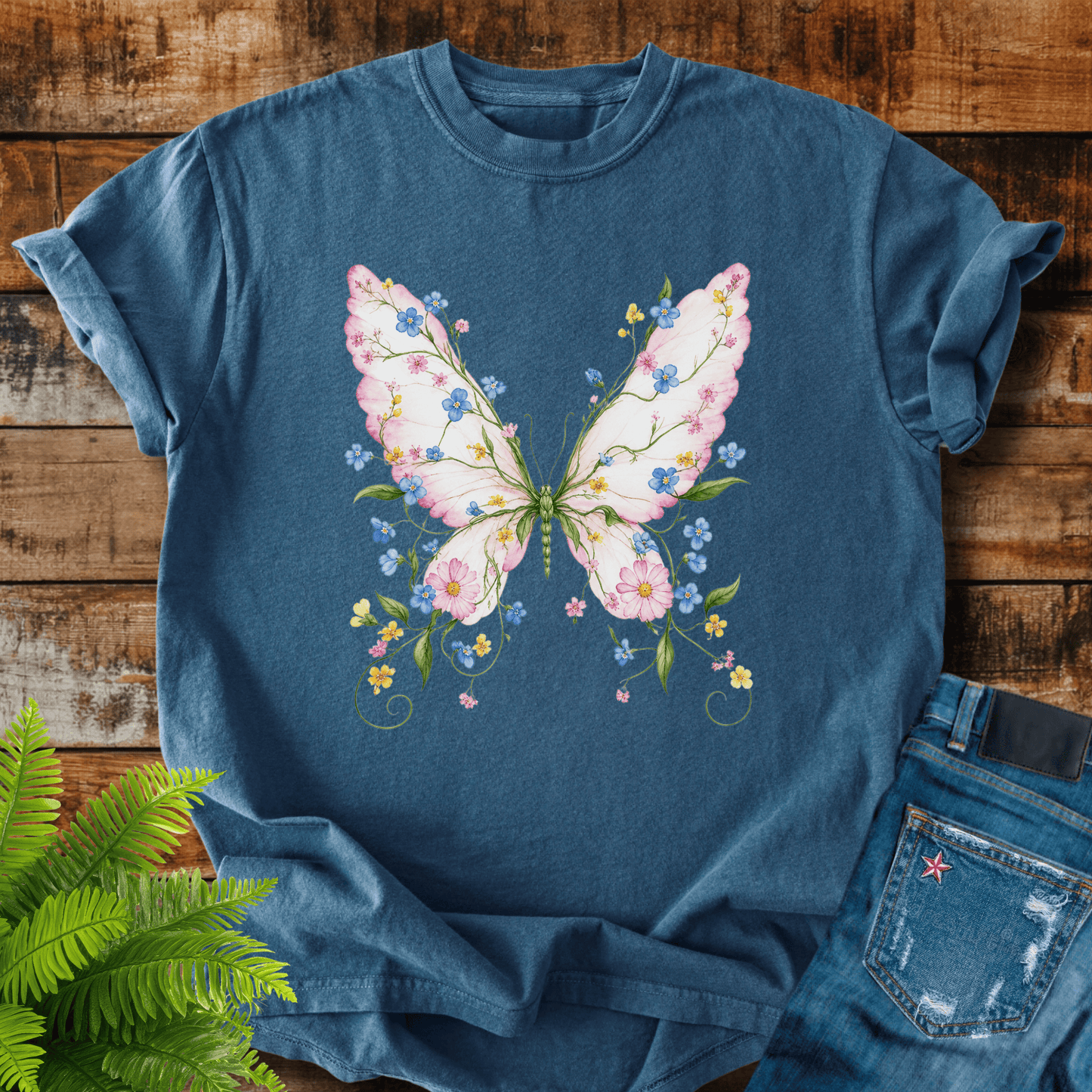 Floral Butterfly T-shirt