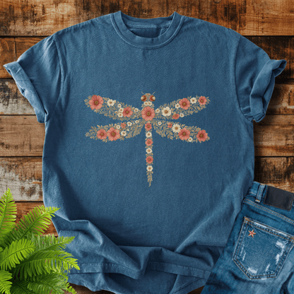 Floral Dragonfly T-shirt