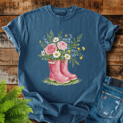 Floral Rainboots T-shirt