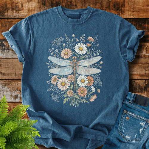 Floral Dragonfly T-shirt
