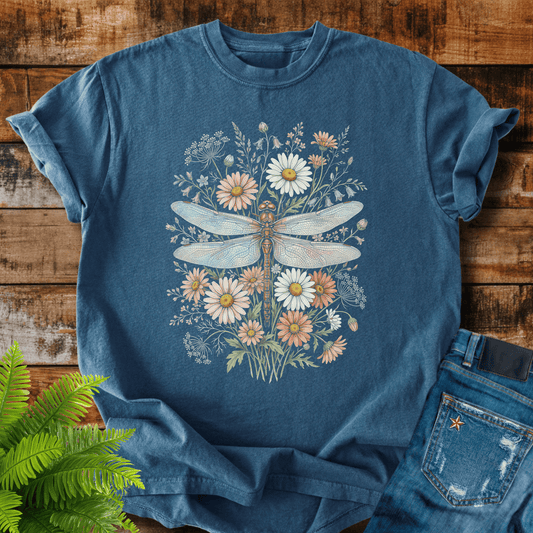 Floral Dragonfly T-shirt