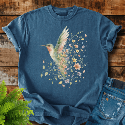 Floral Hummingbird T-shirt