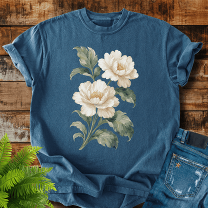 White Peonies T-shirt