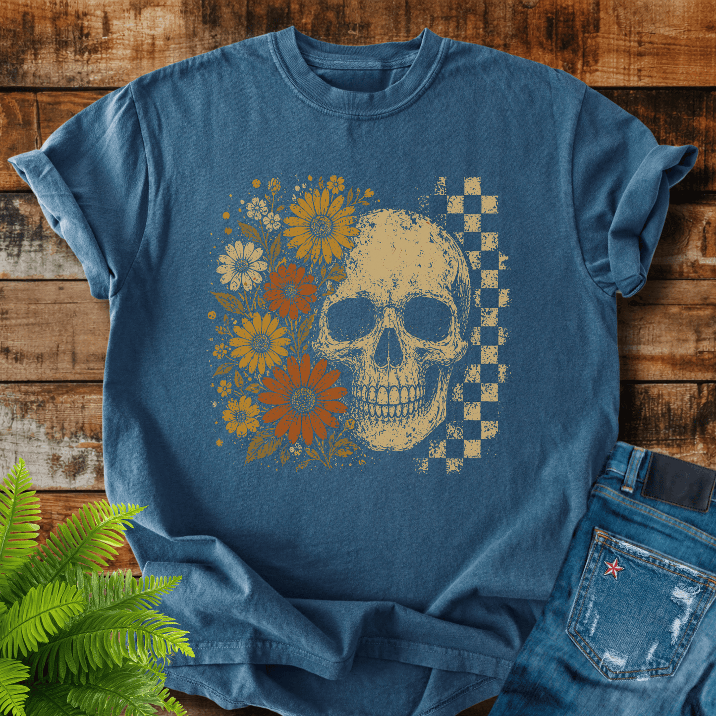 Floral Skull T-shirt