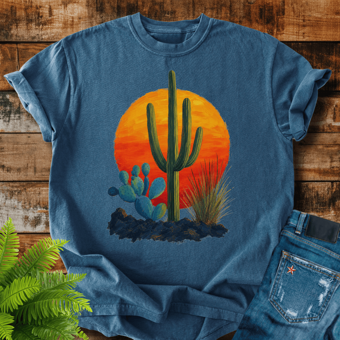 Desert Cactus Sunset T-shirt