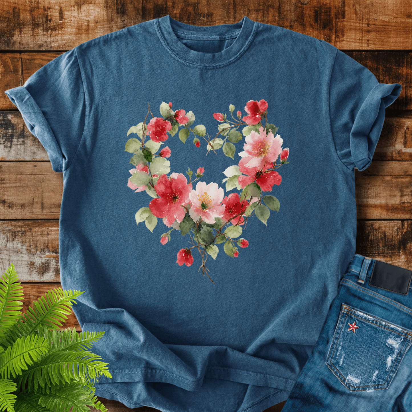 Floral Heart T-shirt