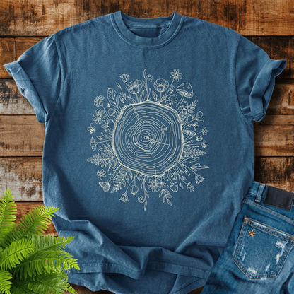 Floral Tree Rings T-shirt
