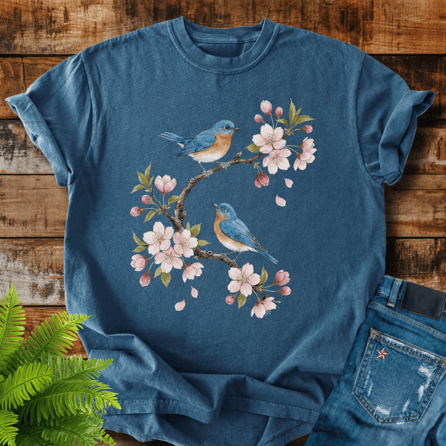 Bluebirds Blossom T-shirt