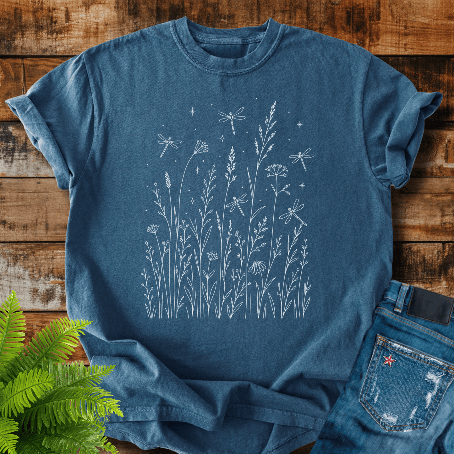 Wildflower Dragonflies T-shirt