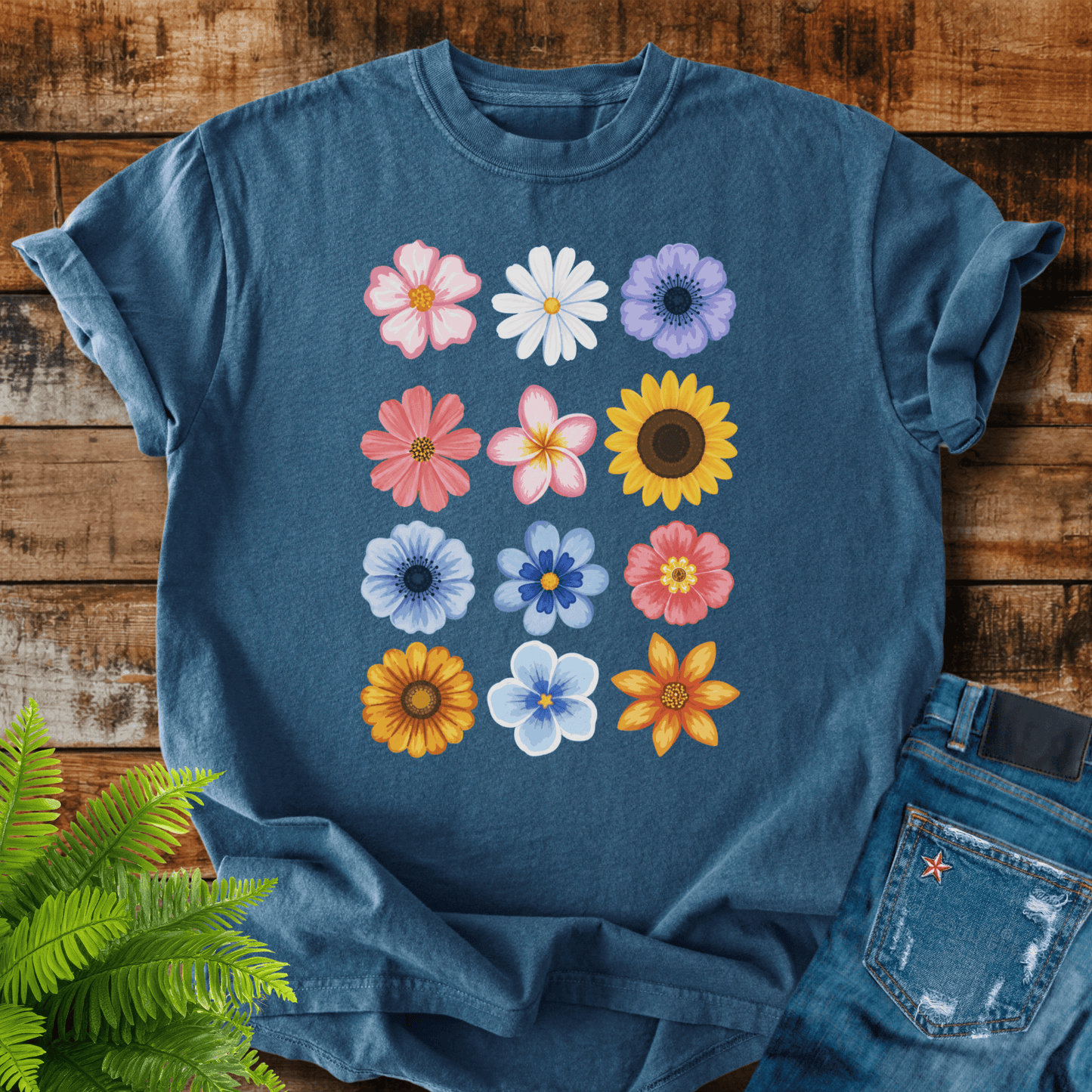 Colorful Flowers T-shirt