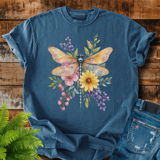 Floral Dragonfly T-shirt