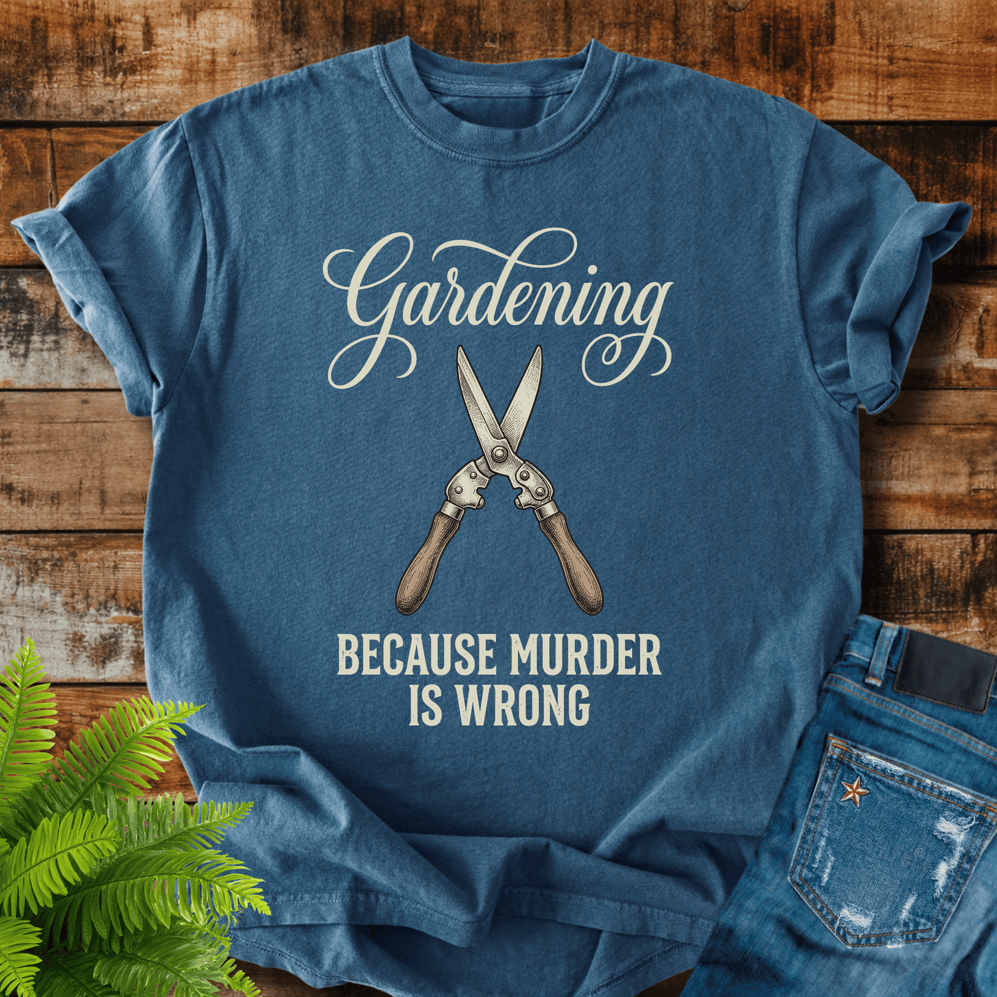 Gardening Murder Wrong T-shirt