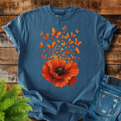 Poppy Butterflies T-shirt