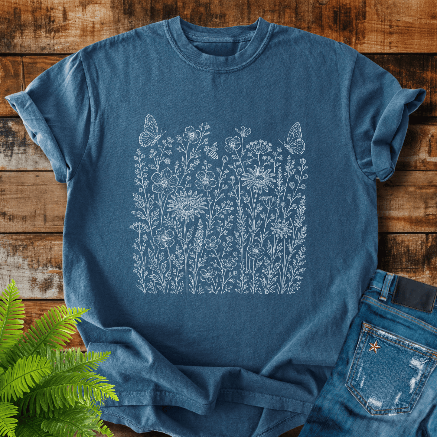 Wildflower Butterflies T-shirt