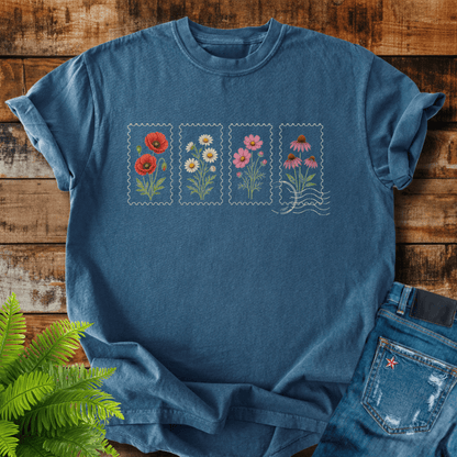 Floral Postage T-shirt