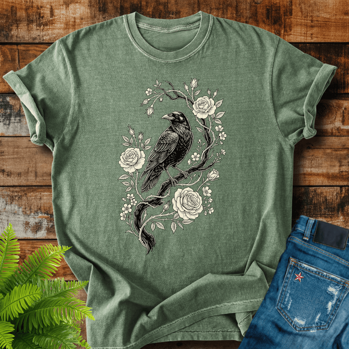 Raven Roses T-shirt