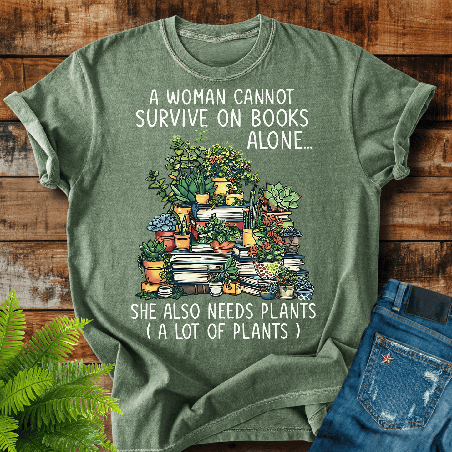 Books And Plants T-shirt