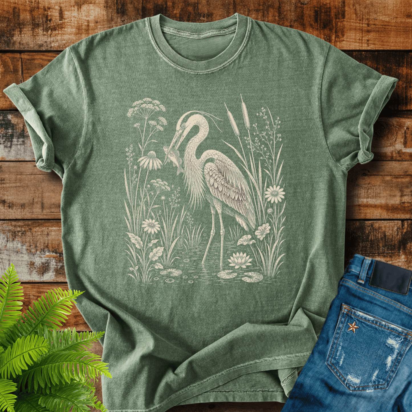 Heron Floral T-shirt