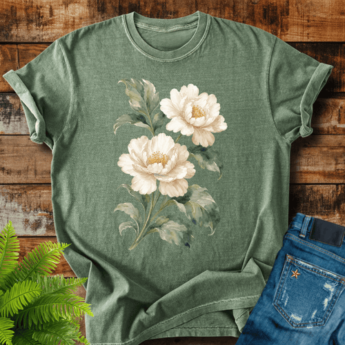 White Peonies T-shirt