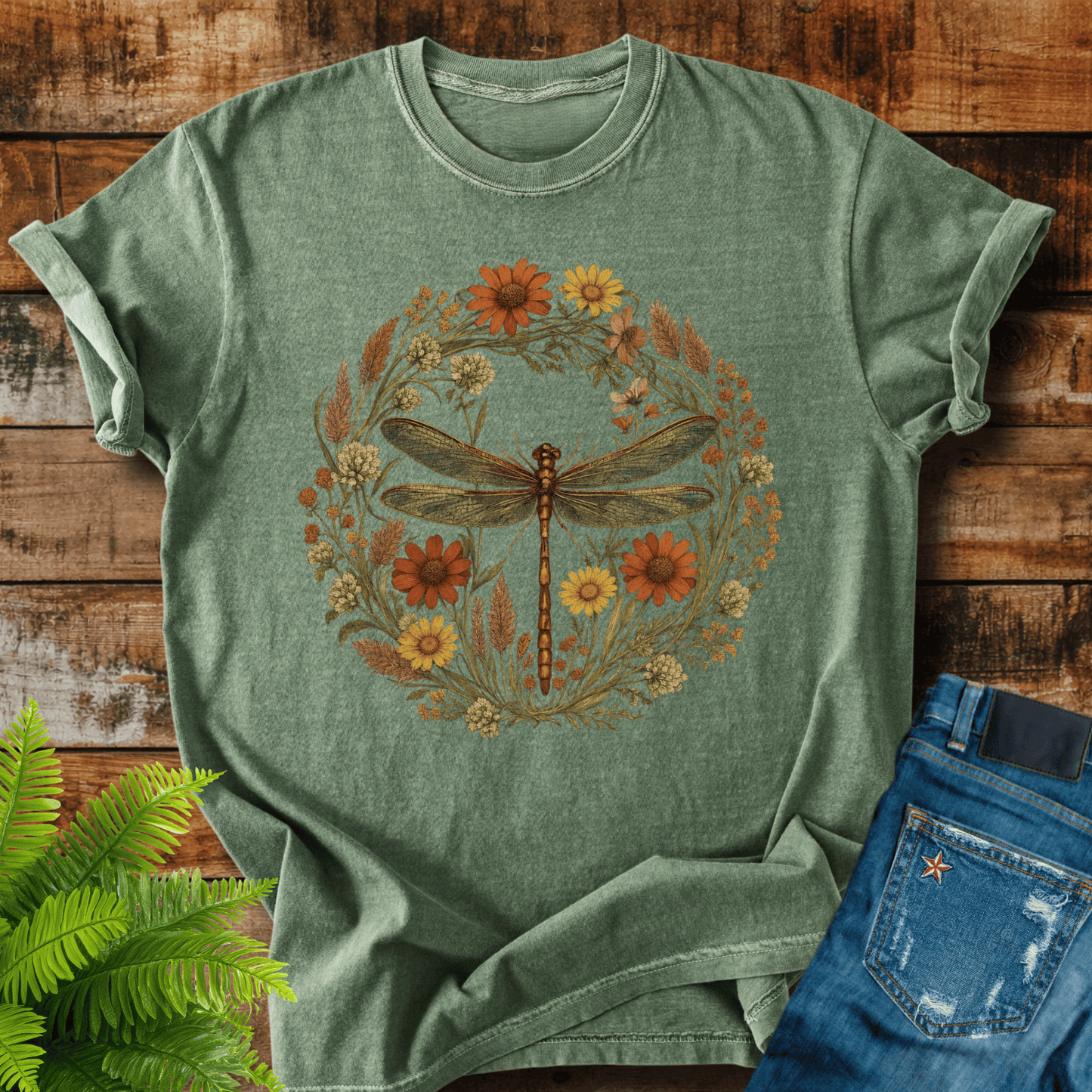 Dragonfly Wreath T-shirt
