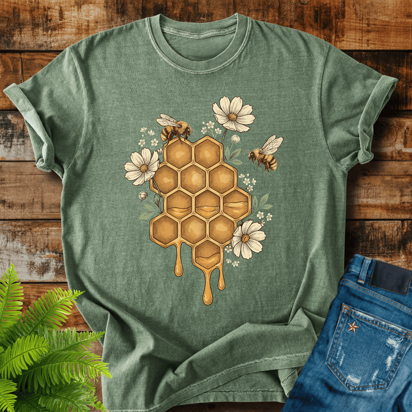 Honeycomb Bees T-shirt