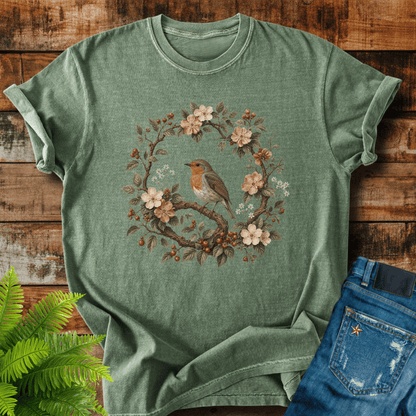 Floral Robin T-shirt