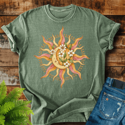 Floral Sun Moon T-shirt