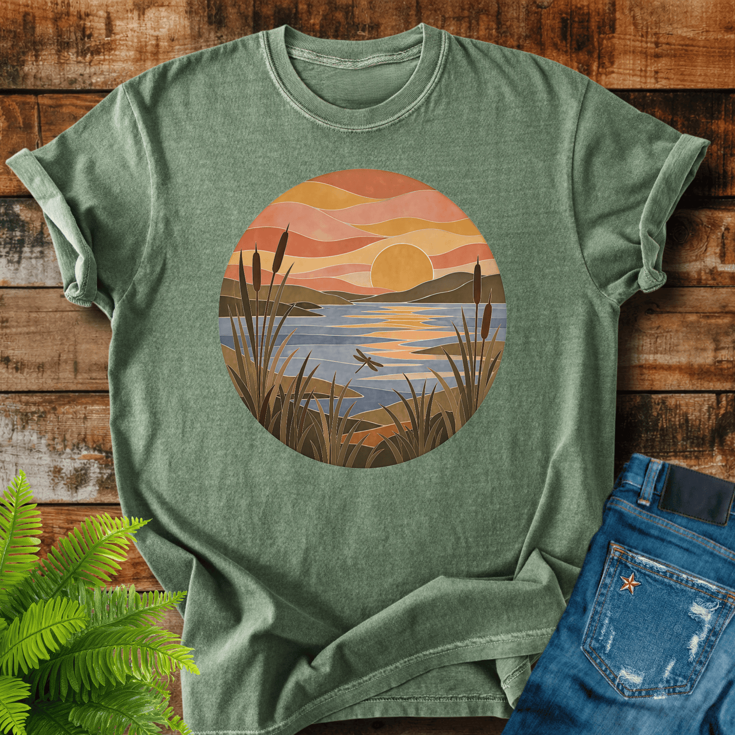 Sunset Lake T-shirt