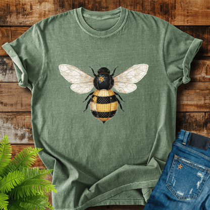 Faux Patchwork Bumblebee T-shirt