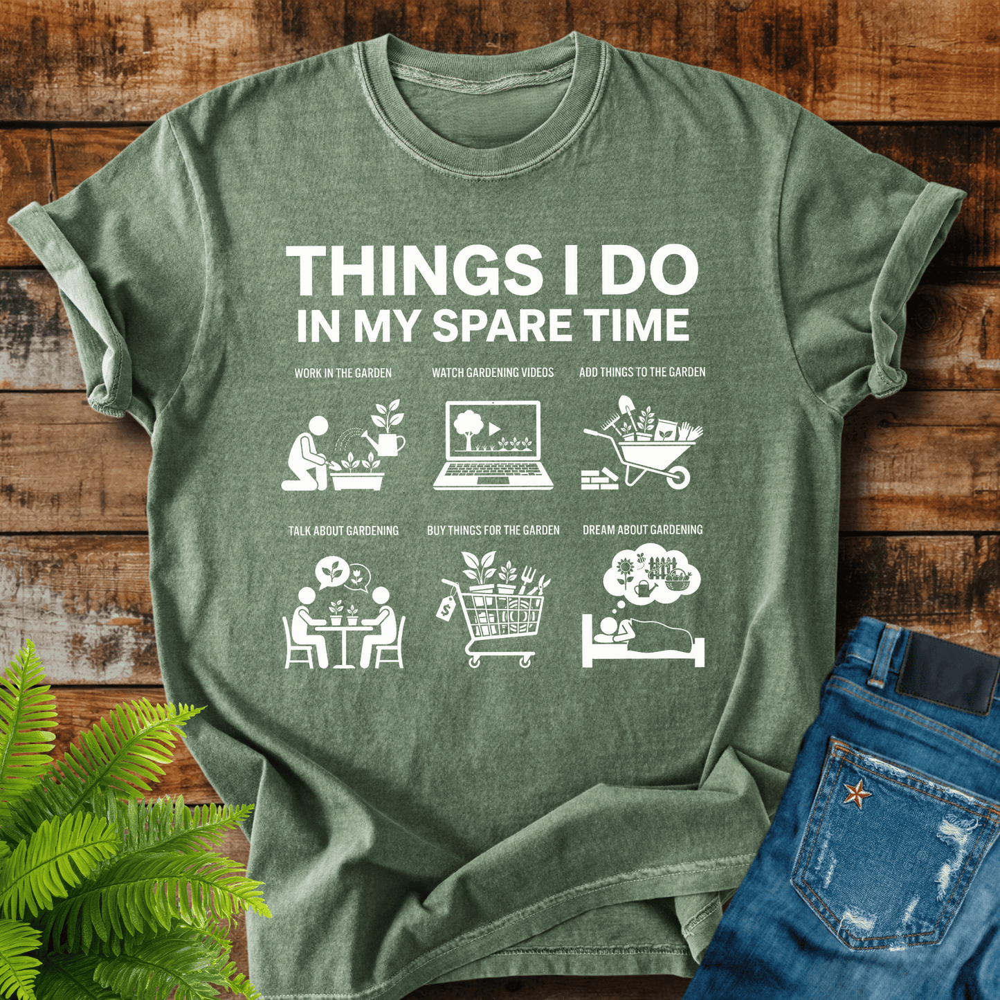 Spare Time Gardening T-shirt