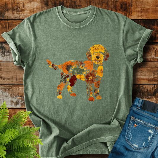 Floral Dog T-shirt