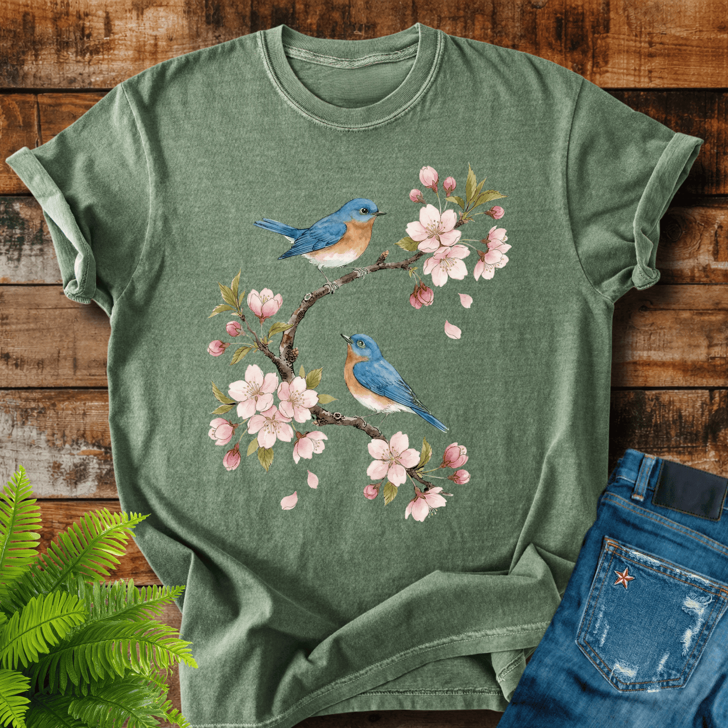 Bluebirds Blossom T-shirt