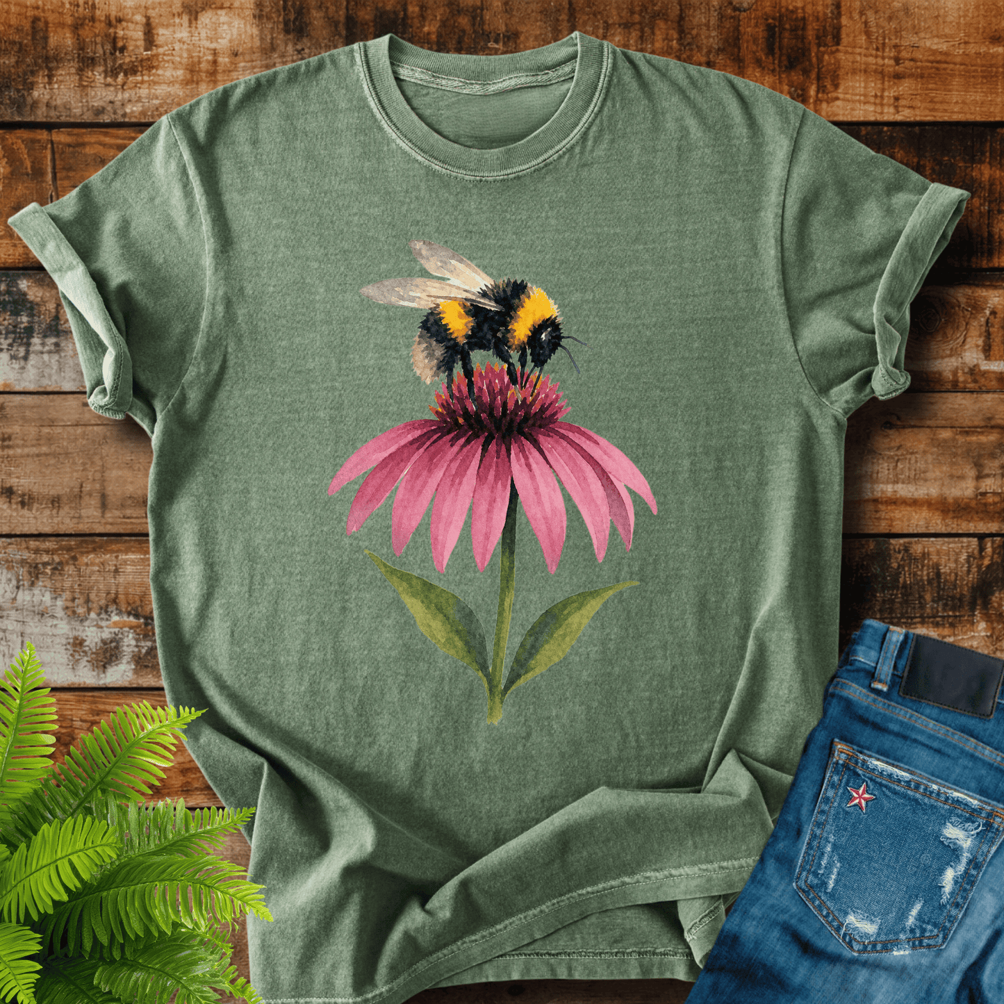 Bumblebee Flower T-shirt
