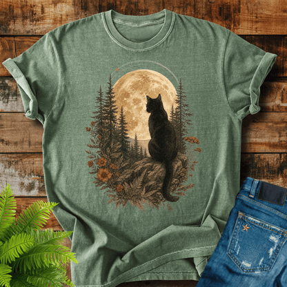 Moonlit Cat T-shirt