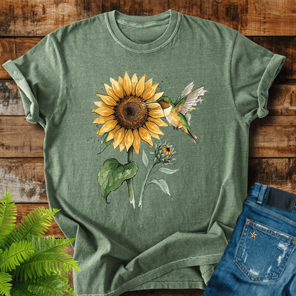 Sunflower Hummingbird T-shirt