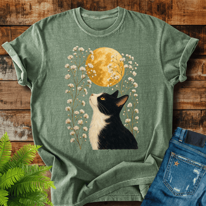 Moonlit Cat T-shirt