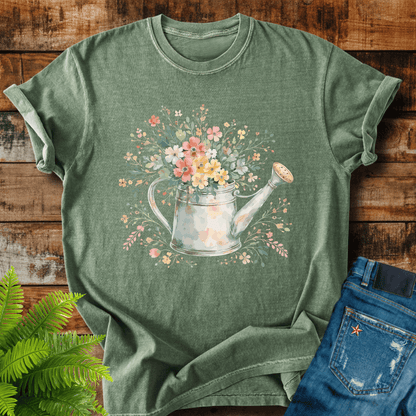 Floral Watering Can T-shirt