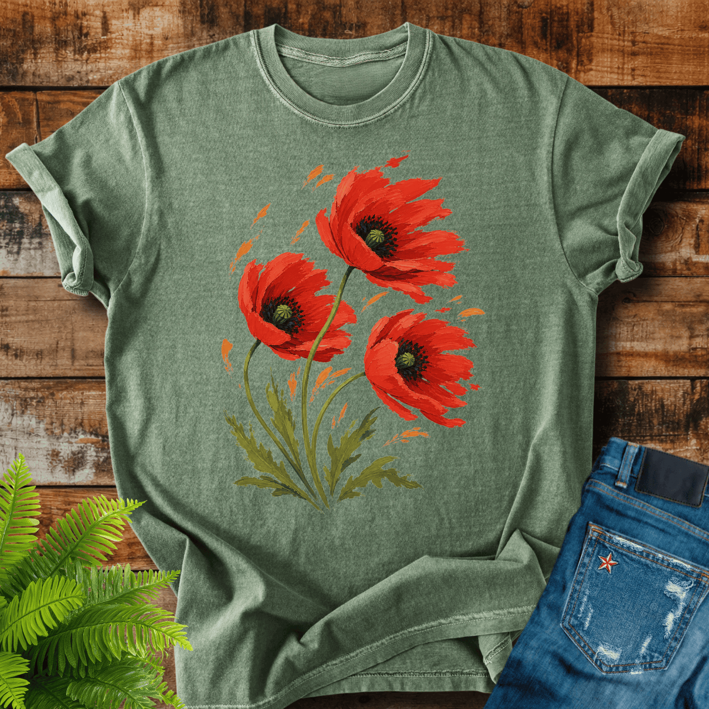 Red Poppies T-shirt