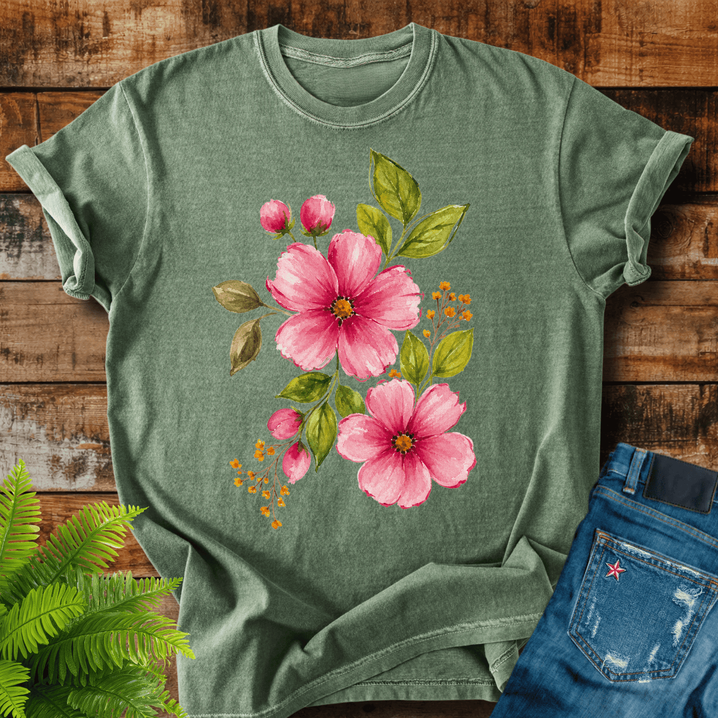 Pink Floral T-shirt