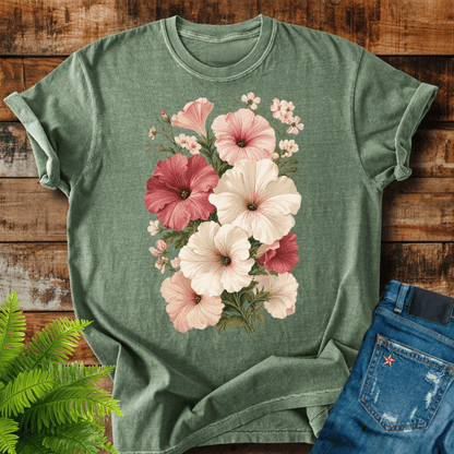 Vintage Hibiscus Bouquet T-shirt